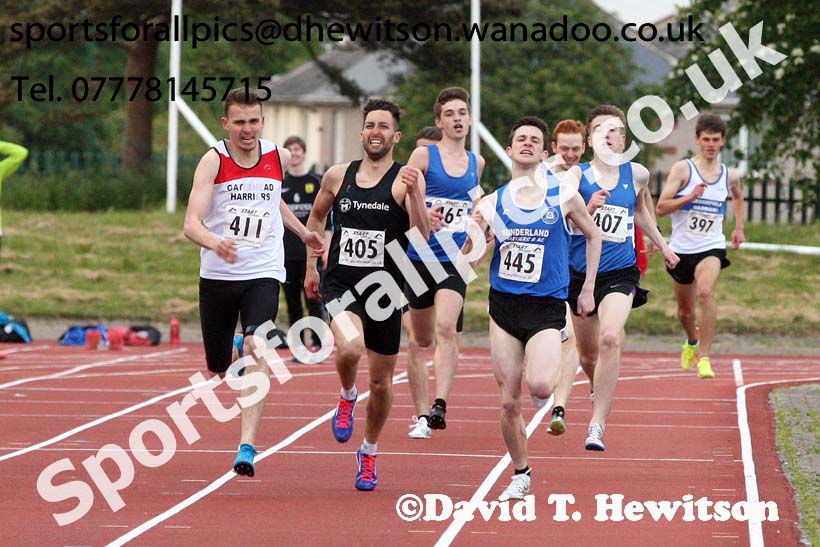 Jimmy Hedley 800 metres Cup, North East Grand Prix, Monkson Stadium, Jarrow. Photo: David T. Hewitson/Sports for All Pics